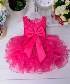 VESTIDO TUTÚ EN ORGANZA Y PEDRERÍA