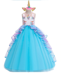 VESTIDO UNICORNIO LARGO CON CINTILLO