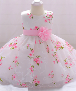 VESTIDO ESTAMPADO FLOREADO EN ORGANZA