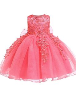 VESTIDO EN ORGANZA Y ENCAJE