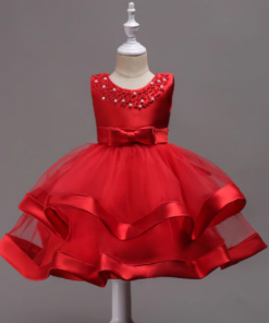 VESTIDO CORTO EN RASO BORDADO EN PEDRERÍA