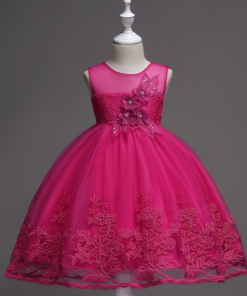 VESTIDO CORTO EN ENCAJE CON APLICACIONES BORDADAS