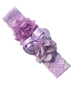 CINTILLO CON FLORES Y PEDRERÍA