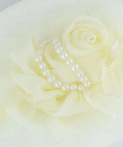 CINTILLO EN FORMA DE FLOR Y PERLAS