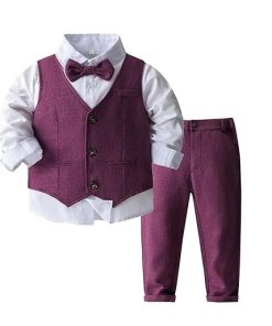 CONJUNTO CAMISA ,CHALECO SIN MANGA,HUMITA Y PANTALÓN