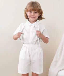 CONJUNTO CAMISA, HUMITA, SUSPENSORES Y PANTALON CORTO